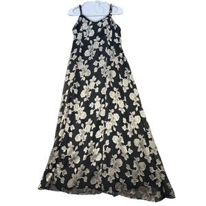 VTG USA Made Black Chiffon Dress Y2K Whimsigoth Fairy‎ Grunge Witchy SZ Medium